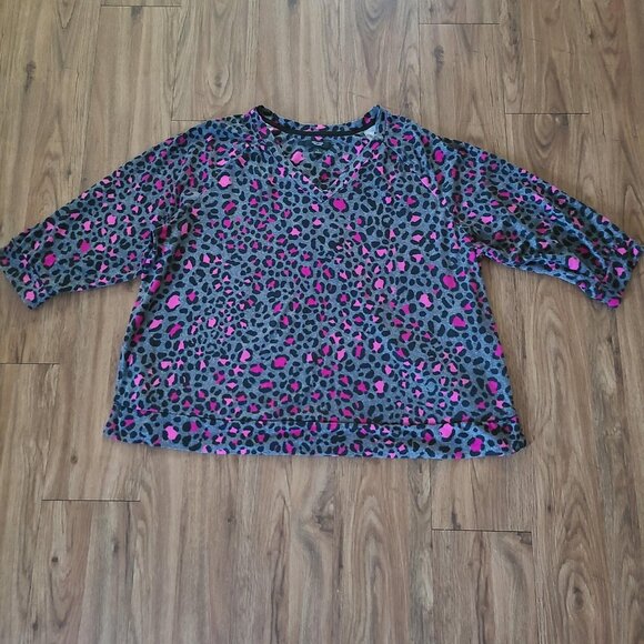 Simply Vera Vera Wang Womens Pajamas 2-Piece PJ Set Animal Print Size L - Picture 3 of 8